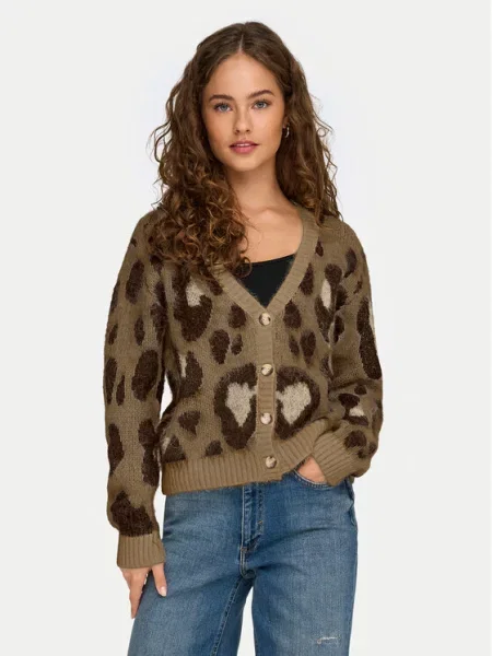 ONLY Кардиган Edelie коричневий