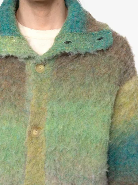 Geacă Kamiya tricotate verde
