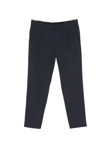 Pantaloni Karl Lagerfeld conici cu autograf albastru