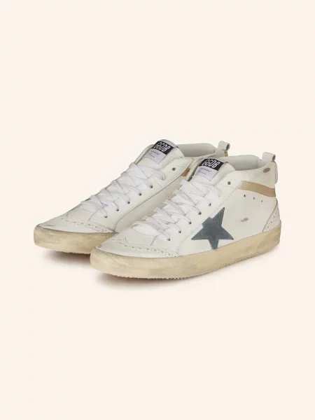 Golden Goose Sneakersy Mid Star weiss białe