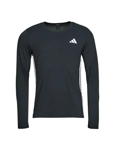 Bežecké tričko s dlhými rukávmi Adidas čierna