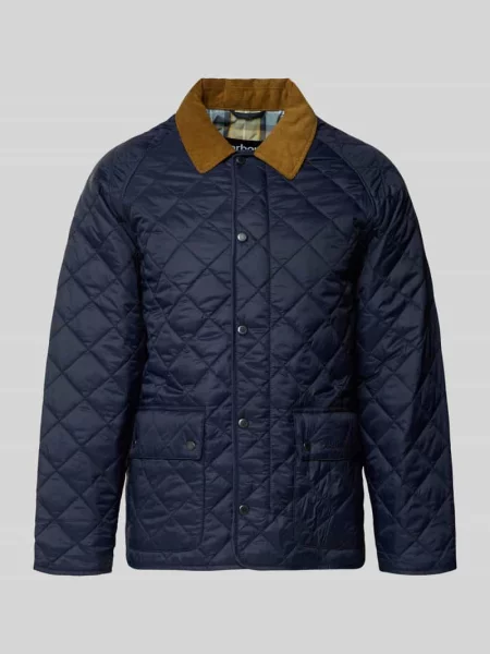 Kurtka pikowana w kroju regular fit z zamkiem błyskawicznym dwustronnym Model CITY BEDALE' Barbour granatowa