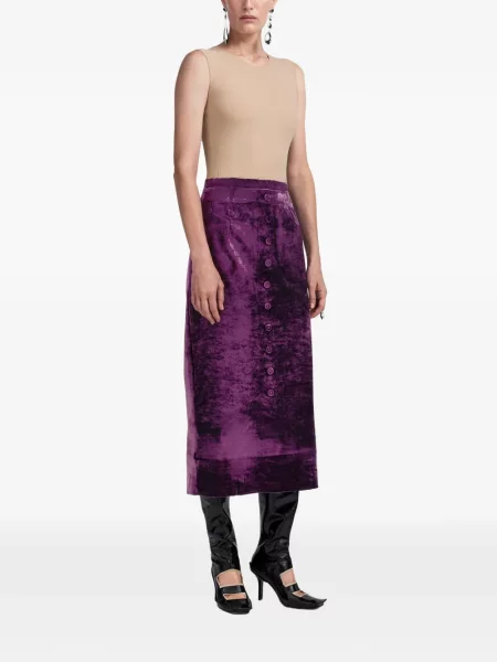 Fustă midi Maison Margiela violet