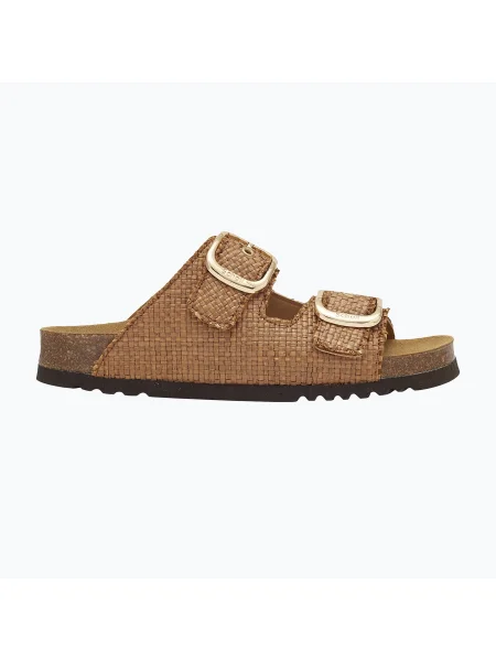 Scholl Noelle Raffia дамски джапанки cognac кафяво