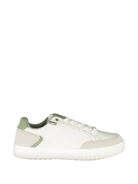 Sneakerși Mares din piele de căprioară alb