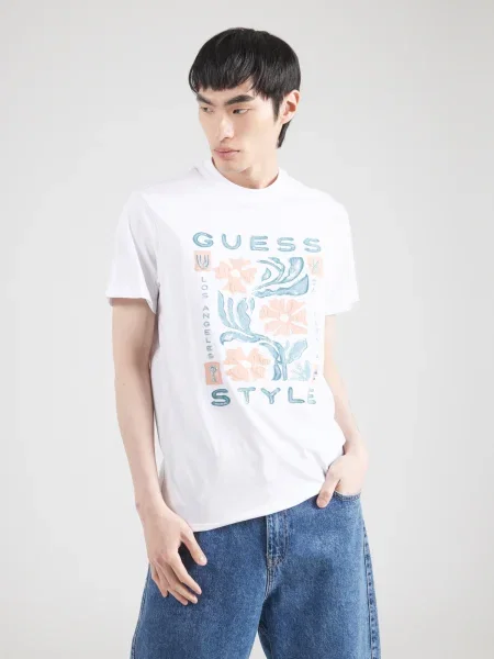 GUESS Tricou alb