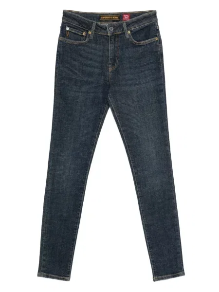 Džínsy s rovným strihom Superdry modrá