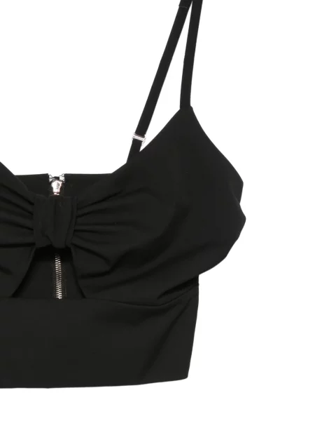 Decupat top Mitiliane Couture cu funde negru