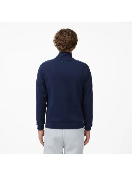 Lacoste Bluza Z Zamkiem Slim Fit granatowa