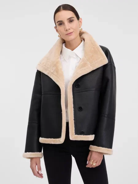 Geanta de piele Orsay negru