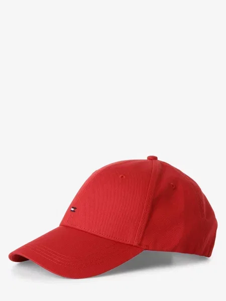 Tommy Hilfiger czapka z daszkiem Mężczyźni jednolity ONE SIZE czerwony