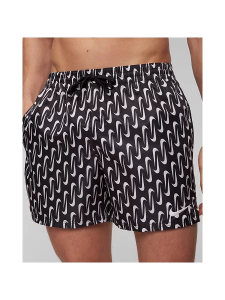 Plavecké šortky Nike Swoosh Link 5" Volley black modré