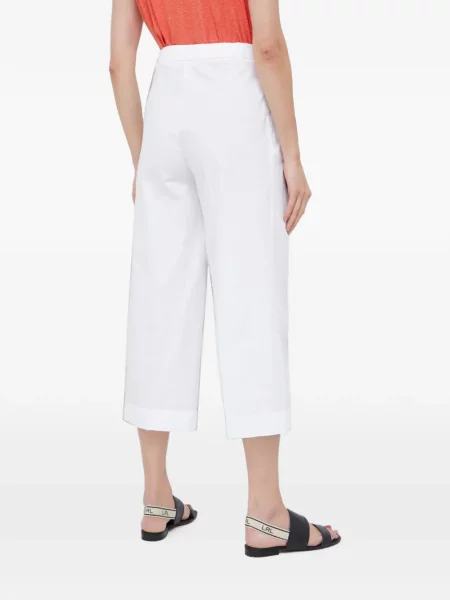 Decupat pantaloni Sisley alb