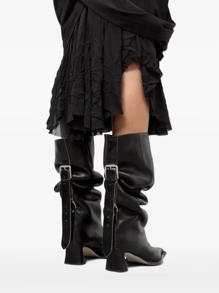 Cu centură botine Miista negru