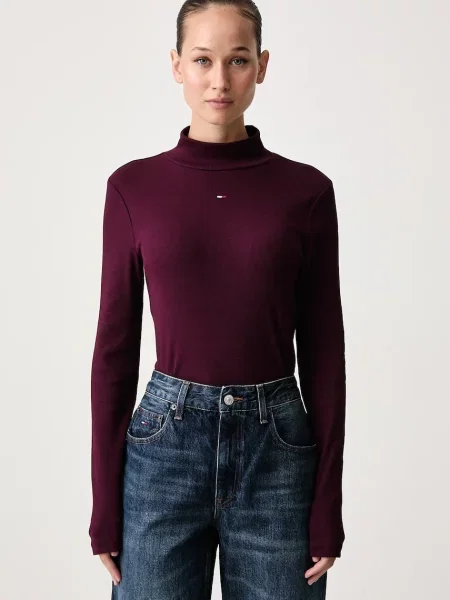 Tricou cu mânecă lungă Tommy Jeans