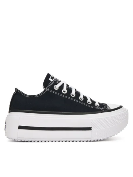 Platform talpú félcipő Converse fekete