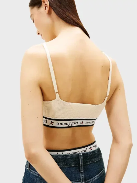 Шерстяной топ Tommy Jeans белый