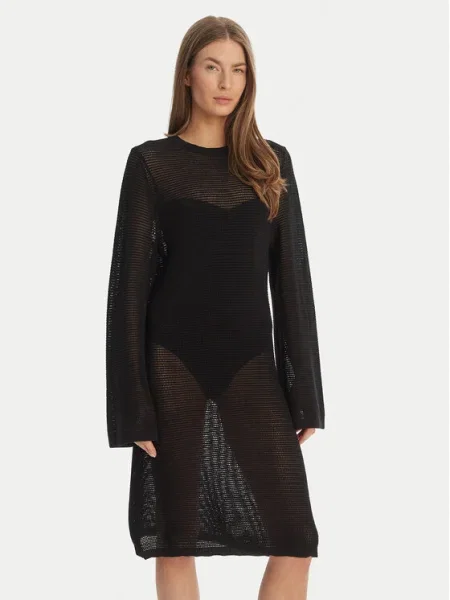 Seafolly Rochie de plajă Beach Edit negru