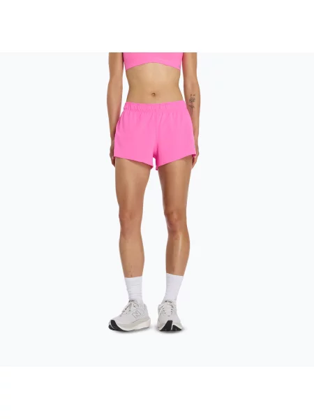 Pantaloni scurți pentru femei New Balance RC Seamless 3" pink heat roz