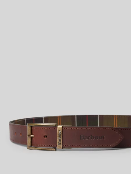Barbour pasek brązowy