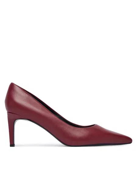 Štikle Calvin Klein Ess Stiletto 70 tamnocrvena