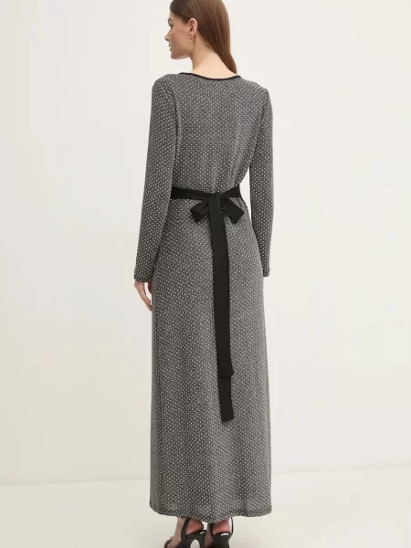 Сукня DIANE VON FURSTENBERG maxi розкльошена сірий