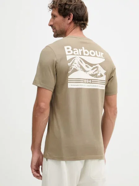 Barbour basic tričko Camber zelené