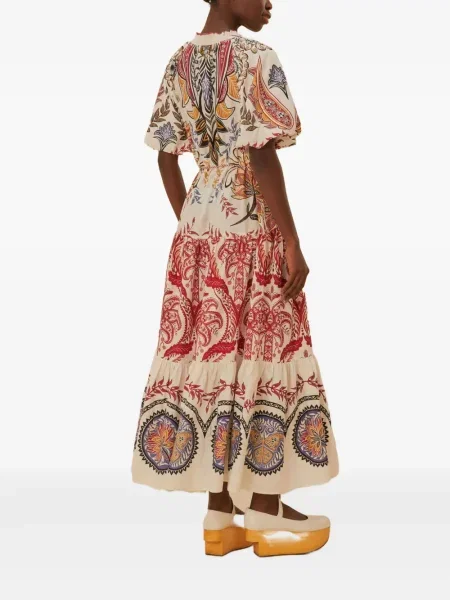 Sukienka midi Farm Rio z wzorem paisley do kolan garniturowa