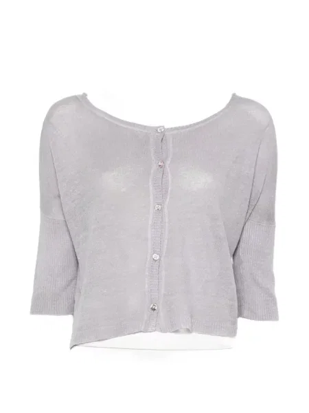 Cardigan Avant Toi tricotate gri