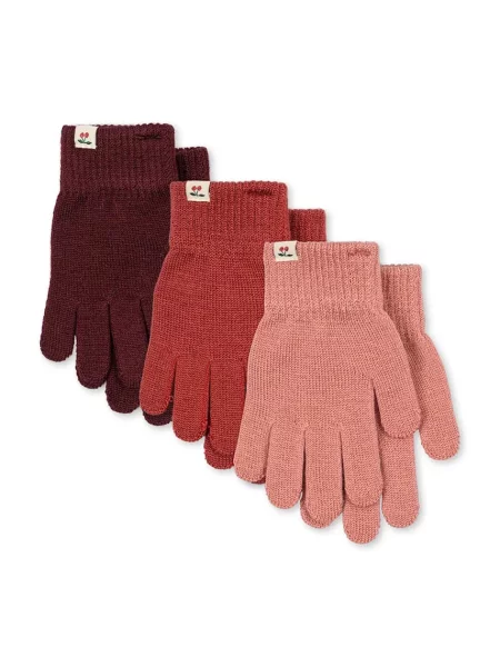 Konges Sløjd рукавиці дитячі з додаванням вовни 3 PACK FILLA GLOVES