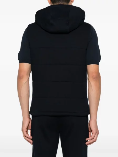 Vestă Doriani Cashmere din cașmir albastru