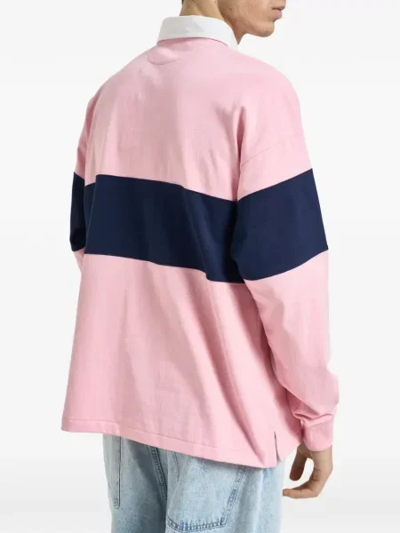 Tricou polo Polo Ralph Lauren din piele de căprioară scurt albastru