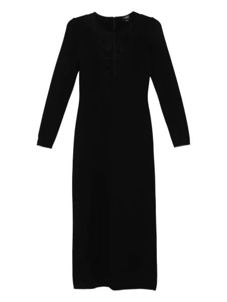 Rochie maxi Giambattista Valli din dantelă până la genunchi de costum negru