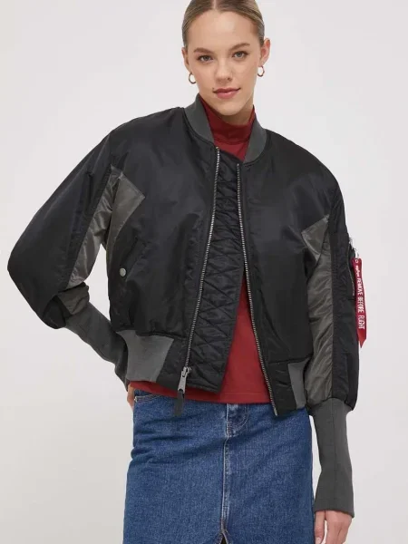 Alpha Industries Geacă bomber Cyber negru