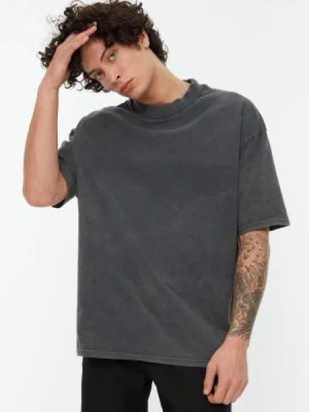 Tricou Trendyol gri