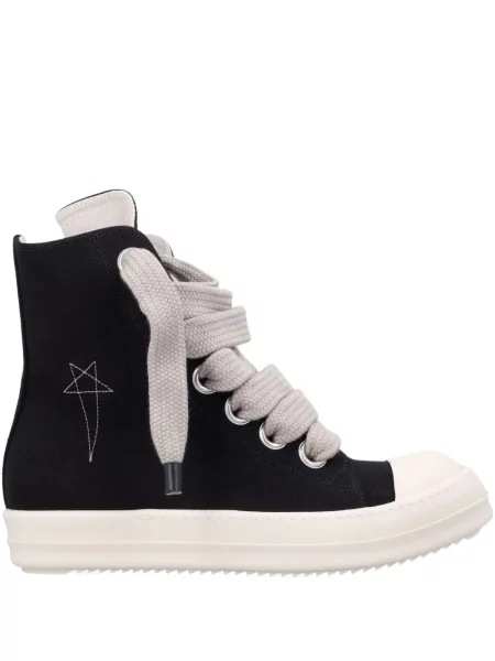 Sneakerși Rick Owens Drkshdw cu șireturi din dantelă negru