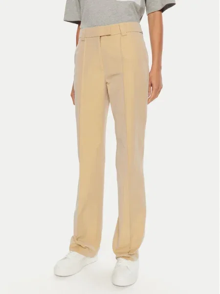 Pantaloni din Raphy Straight Fit bej