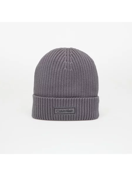 Кашмирена шапка Calvin Klein сиво