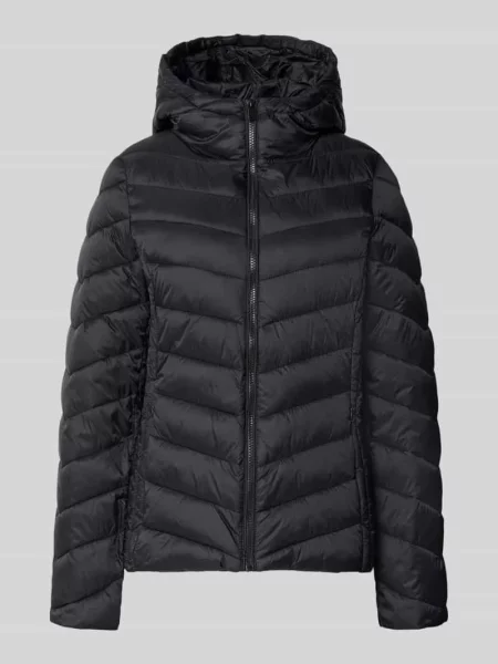 Kurtka w stylu puffer o kroju regular fit z zapinanymi na błyskawiczny Jake*s Casual czarna