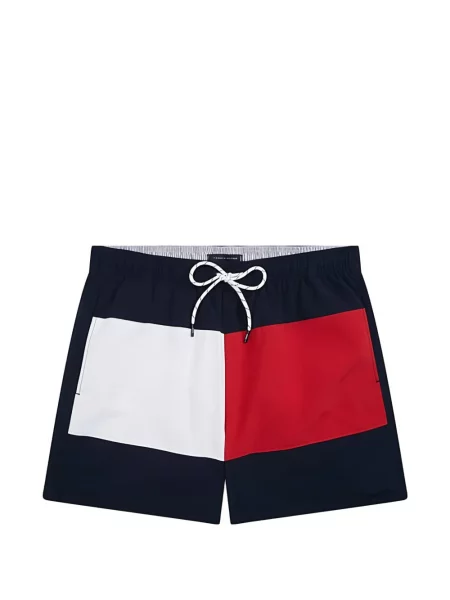 Slip de baie Tommy Hilfiger cu cordon albastru