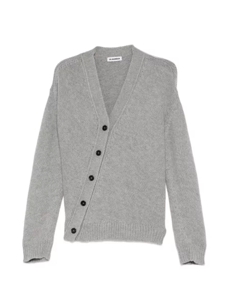 Cardigan Jil Sander tricotate gri