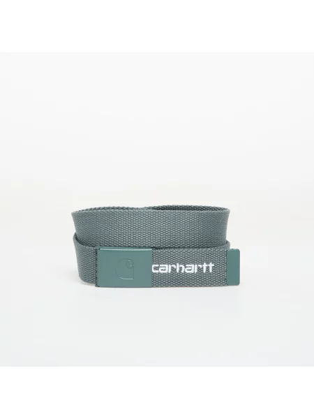 Кадифен колан Carhartt Wip с автограф бяло