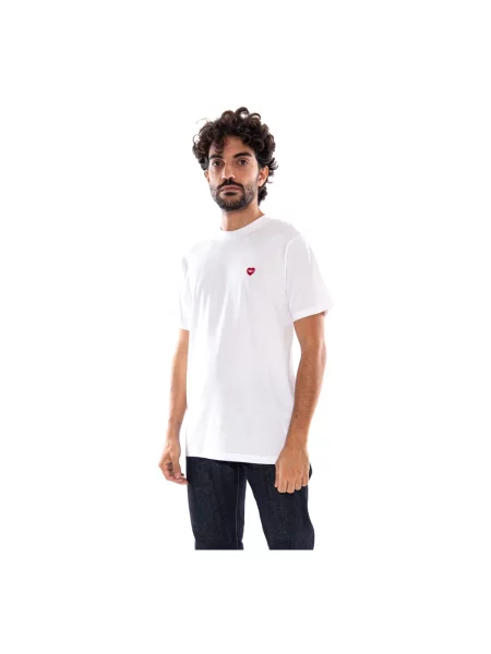 T-shirt Carhartt WIP S/S Small Heart T-Shirt UNISEX White/ Red L biała
