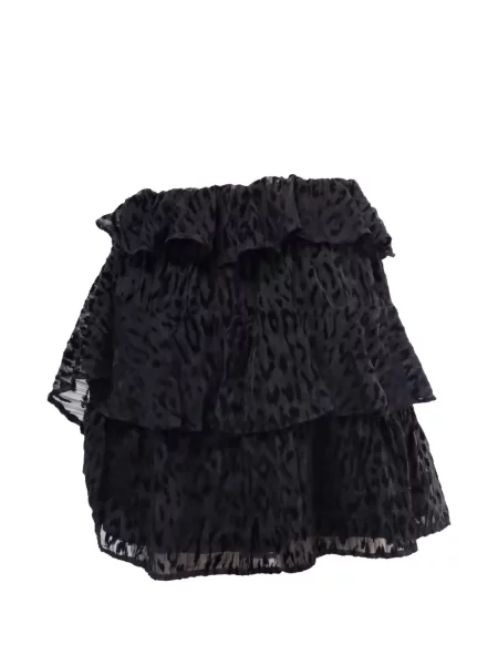 Fusta mini Iro cu model leopard negru