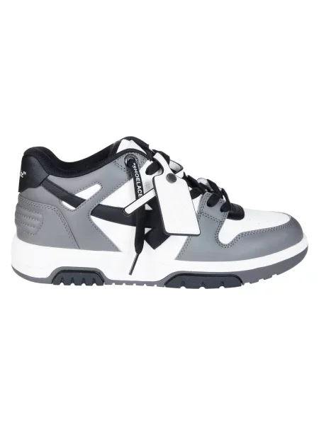Sneakersy Off-white skórzane biznesowe białe