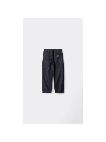 Szerokie jeansy Carhartt Wip niebieskie