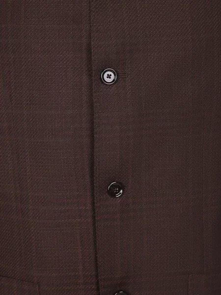 Карирано с яка яке Lardini кафяво