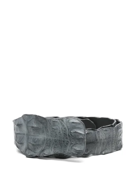 Pasek Sommet skórzany szary