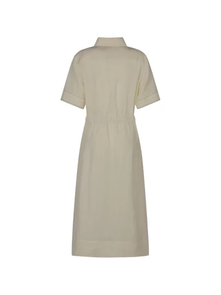 Cu centură rochie midi Peserico alb