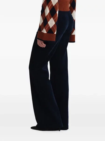 Pantaloni Cara Cara de catifea cord albastru